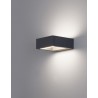 Dark Gray Aluminium Acrylic Diffuser LED 7 Watt 708Lm 3000K 220-240 Volt 50Hz Beam Angle 56 o IP54 AC Driver Included L: 15 W: 6
