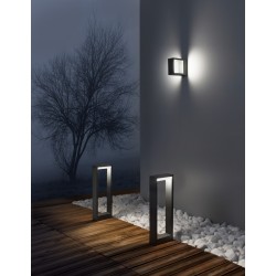 Dark Gray Aluminium Acrylic Diffuser LED 7 Watt 708Lm 3000K 220-240 Volt 50Hz Beam Angle 56o IP54 AC Driver Included L: 15 W: 6 