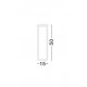Dark Gray Aluminium Acrylic Diffuser LED 7 Watt 708Lm 3000K 220-240 Volt 50Hz Beam Angle 56o IP54 AC Driver Included L: 15 W: 6 