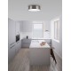 Ceiling lamp, Metal, Matt steel, 3*E27*60W, D:40*11cm 