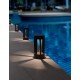 Dark Gray Die-Casting Aluminium & Glass Diffuser LED 8 Watt 195Lm 3000K 220-240 Volt 50Hz IP54 D: 11 H: 22 cm 
