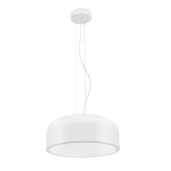 Pendant Lamp, Aluminium, Matt White, E27*2, 40W, D:35cm 
