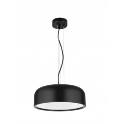 Pendant Lamp, Alumimium, Matt Black & White, E27*2, 40W, D:35 