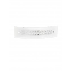 Wall lamp, clear glass & crystal, 2*E14, MAX 40 
