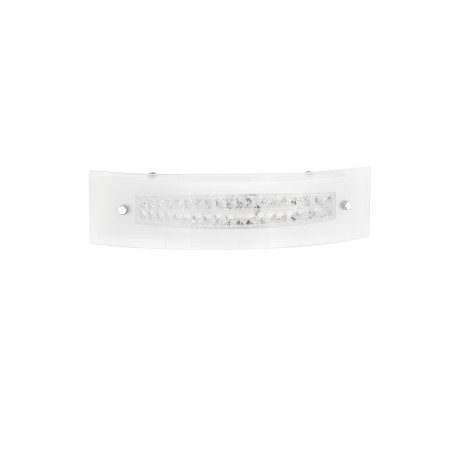 Wall lamp, clear glass & crystal, 2*E14, MAX 40 