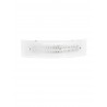 Wall lamp, clear glass & crystal, 2*E14, MAX 40
