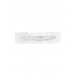 Wall lamp, clear glass & crystal, 3*E14 MAX 40W 