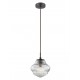 PENDANT LIGHT CLEAR GLASS 1*E14 40W L:18 H:120 