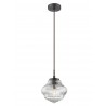 PENDANT LIGHT CLEAR GLASS 1*E14 40W L:18 H:120