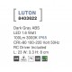 Dark Gray ABS LED 1.6 Watt 212Lm 3000K IP65 100-220 Volt 50Hz RC Driver Included L: 23 W: 3.3 H: 8 cm 