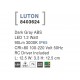 Dark Gray ABS LED 1.2 Watt 145Lm 3000K IP65 100-220 Volt 50Hz RC Driver Included L: 12.5 W: 3.3 H: 12.5 cm 