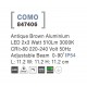 Antique Brown Aluminium LED 2x3 Watt 510Lm 3000K 220-240 Volt 50Hz Adjustable Beam 0-90 o IP54 L: 11.2 W: 11.2 H: 11.2 cm 