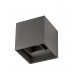 Dark Gray Aluminium LED 2x3 Watt 510Lm 3000K 3000K 220-240 Volt 50Hz Adjustable Beam 0-90o IP54 L: 11.2 W: 11.2 H: 11.2 cm 