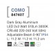 Dark Gray Aluminium LED 2x3 Watt 510Lm 3000K 3000K 220-240 Volt 50Hz Adjustable Beam 0-90o IP54 L: 11.2 W: 11.2 H: 11.2 cm 