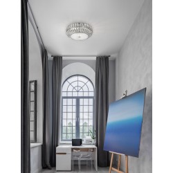 Ceiling lamp, class A clear crystal, D:42*H:19, G9 incl. 