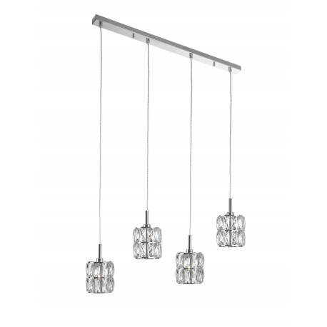 Pendant light, class A clear glass, L:77*W:11*H:141 G9 excl. 