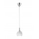 Pendant light, clear glass & chrome base 28W,D:12*H:137 G9 excl. 