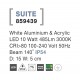 White Aluminium & Acrylic LED 10 Watt 485Lm 3000K 100-240 Volt 50Hz Beam 140o IP54 D: 15 W: 5 cm 