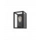 Black Die-Casting Aluminium Clear Glass LED E27 1x12 Watt 220-240 Volt IP54 Bulb Excluded L: 18 W: 17 H: 28 cm 