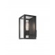 Black Die-Casting Aluminium Clear Glass LED E27 1x12 Watt 220-240 Volt IP54 Bulb Excluded L: 18 W: 17 H: 28 cm 