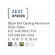 Black Die-Casting Aluminium Clear Glass LED E27 1x12 Watt 220-240 Volt IP54 Bulb Excluded L: 18 W: 17 H: 28 cm 