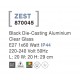 Black Die-Casting Aluminium Clear Glass LED E27 1x12 Watt 220-240 Volt IP54 Bulb Excluded L: 20 W: 20 H: 29 cm 