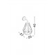 Black Die-Casting Aluminium Clear Glass LED E27 1x12 Watt 220-240 Volt IP54 Bulb Excluded D: 25 W: 27 H: 40 cm 