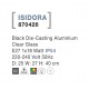 Black Die-Casting Aluminium Clear Glass LED E27 1x12 Watt 220-240 Volt IP54 Bulb Excluded D: 25 W: 27 H: 40 cm 