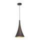 Pendant lamp 1*E27*40W iron & aluminum, black & inside gold 