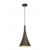 Pendant lamp 1*E27*40W iron & aluminum, black & inside gold