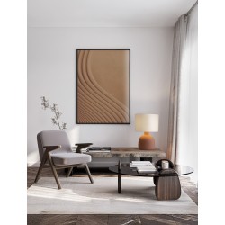 Taupe 'Papier-Mâché & Fabric Shade LED E27 1x12Watt 100-240Volt IP20 Bulb Excluded Cable Length: 120 cm D:38 H:55 cm 