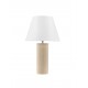 Beige Scallop Stone Casting & Fabric Shade LED E27 1x12Watt 100-240Volt IP20 Bulb Excluded Cable Length: 110 cm D:30 H:50 cm 