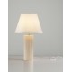 Beige Scallop Stone Casting & Fabric Shade LED E27 1x12Watt 100-240Volt IP20 Bulb Excluded Cable Length: 110 cm D:30 H:50 cm 