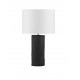 Black 'Papier-Mâché & Fabric Shade LED E27 1x12Watt 100-240Volt IP20 Bulb Excluded Cable Length: 120 cm D:35 H:60 cm 