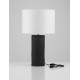Black 'Papier-Mâché & Fabric Shade LED E27 1x12Watt 100-240Volt IP20 Bulb Excluded Cable Length: 120 cm D:35 H:60 cm 