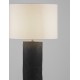 Black 'Papier-Mâché & Fabric Shade LED E27 1x12Watt 100-240Volt IP20 Bulb Excluded Cable Length: 120 cm D:35 H:60 cm 