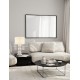White Stone 'Papier-Mâché & Fabric Shade LED E27 1x12Watt 100-240Volt IP20 Bulb Excluded Cable Length: 110 cm D:30 H:54.5 cm 