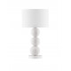 White Stone 'Papier-Mâché & Fabric Shade LED E27 1x12Watt 100-240Volt IP20 Bulb Excluded Cable Length: 110 cm D:30 H:54.5 cm 