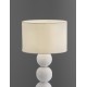 White Stone 'Papier-Mâché & Fabric Shade LED E27 1x12Watt 100-240Volt IP20 Bulb Excluded Cable Length: 110 cm D:30 H:54.5 cm 