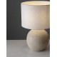 Beige Aged Ceramic & Fabric Shade LED E27 1x12Watt 100-240Volt IP20 Bulb Excluded Cable Length: 120 cm D:30 H:44 cm 