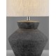 Anthracite Ceramic & Fabric Shade LED E27 1x12Watt 100-240Volt IP20 Bulb Excluded Cable Length: 120 cm D:32 H:52 cm 