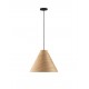 Natural Wood & Black Cable LED E27 1x12Watt 100-240Volt IP20 Bulb Excluded D:45 H:120 cm 