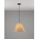 Natural Wood & Black Cable LED E27 1x12Watt 100-240Volt IP20 Bulb Excluded D:45 H:120 cm 