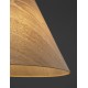 Natural Wood & Black Cable LED E27 1x12Watt 100-240Volt IP20 Bulb Excluded D:45 H:120 cm 