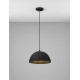 Black 'Papier-Mâché LED E27 1x12Watt 100-240Volt IP20 Bulb Excluded D:32 H:120 cm 