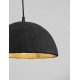 Black 'Papier-Mâché LED E27 1x12Watt 100-240Volt IP20 Bulb Excluded D:32 H:120 cm 