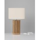 Wicker & Wood Fabric Shade LED E27 1x12Watt 100-240Volt IP20 Bulb Excluded Cable Length: 110 cm D:30 H:48 cm 