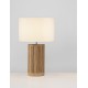 Wicker & Wood Fabric Shade LED E27 1x12Watt 100-240Volt IP20 Bulb Excluded Cable Length: 110 cm D:30 H:48 cm 
