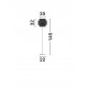 Sandy Black Metal & Straw Shade LED E27 1x12 Watt 100-240 Volt IP20 bulb excluded Cable Length 180 cm D: 35 H: 145 cm 