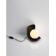 Sandy Black Metal & Straw Shade LED E14 1x5 Watt 100-240 Volt IP20 bulb excluded Cable Length 150 cm Switch On/Off L: 14 W: 1